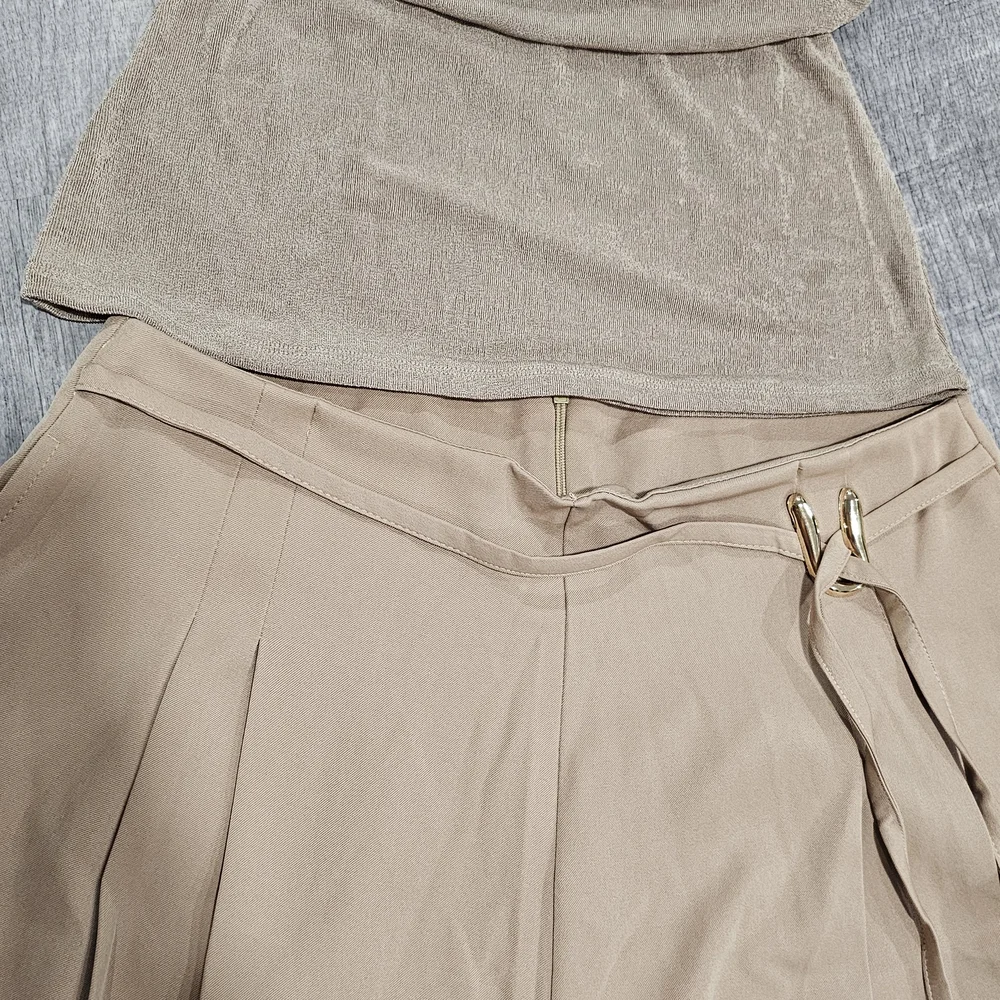 Elegant Tan Women's Jumpsuit - Picture 5 of 8